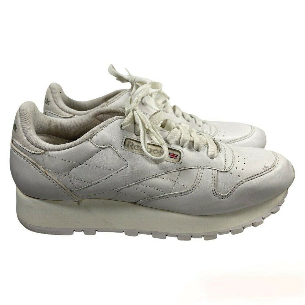 Reebok Classics RB 302 White Women's Leather Upper Running Shoes Size US 7